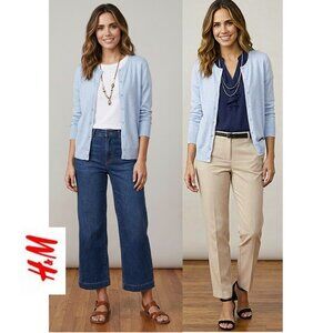 H&M - Light blue button up cardigan